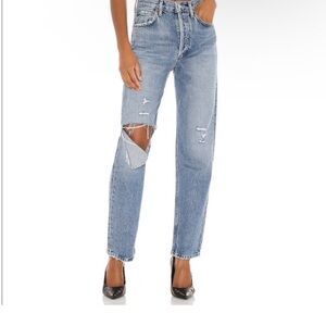 Agolde 90s Pinch Distressed Straight Leg Jeans